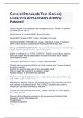 General Standards Test &lpar;Solved&rpar; Questions And Answers Already Passed&excl;&excl;