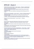 NTR 241 Question and answers rated A&plus; 2023