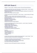 NTR 241 Exam 4 Question and answers already passed  2023