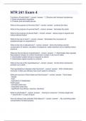NTR 241 Exam 4 Question and answers  2023  verified to pass