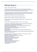 NTR 241 Exam 3 Question and answers  correctly solved  2023