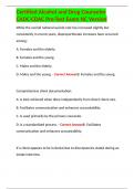 Certified Alcohol and Drug Counselor CADC-CDAC Pre-Test Exam NC Version