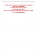 TEST BANK FOR LEADERSHIP ROLES AND MANAGEMENT  FUNCTIONS IN NURSING  10TH EDITION MARQUIS HUSTON