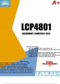 LCP4801 Assignment 1 (DETAILED ANSWERS) Semester 2 2023 (738987) - DUE 4 September 2023