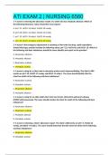 ATI EXAM 2 &vert; NURSING 6560