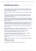 NRCME Study Sheet Questions and Answers 2023