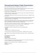 PA NOTARY EXAM TEST FILES V1&comma;V2&comma;V3&comma;V4&comma;V5&comma;V6&comma;V7&comma;V8  WITH 100&percnt; VERIFIED ANSWERS BUNDLED ALL TOGETHER&excl;&excl;&excl;A&plus; GRADED ACTUAL EXAMS 2023&sol;2024