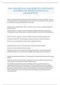 2023 -2024 RELIAS ASSESSMENTS ASSISTANCE MATERIAL RN PHARMACOLOGY &vert;A  GRADED&vert;NEW&excl;&excl;