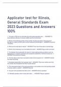 Applicator test for Illinois&comma;  General Standards Exam  2023 Questions and Answers 100&percnt;