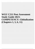 WGU C211 Exam Questions With Answers Latest 2023/2024 (GRADED)