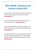 REAL ASVAB &vert; Questions and Answers Graded 2023