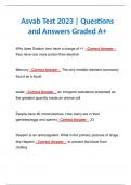 Asvab Test 2023 &vert; Questions and Answers Graded A&plus;
