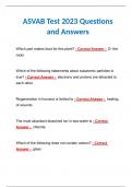 ASVAB Test 2023 Questions and Answers