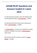 ASVAB PICAT Questions and Answers Graded A&plus; Latest 2023