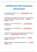 ASVAB Exam 2023 Questions and Answers