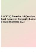 ANCC Question Bank Latest Updated 2023/2024 | Questions With Answers