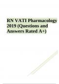RN VATI Pharmacology Questions and Answers | Latest Update 2023/2024 | GRADED
