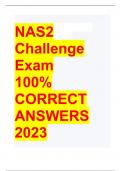 NAS2 Challenge Exam Questions and Answers (With Correct Solutions) Latest 2023
