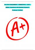 PVL3704 ASSIGNMENT 1 SEMESTER 2 - 2023 &ndash; UNISA &vert; Questions with Detailed Answers &vert; Professor Verified