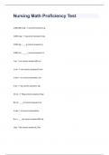 Nursing Math Proficiency Test 2023 with 100&percnt; correct answers