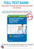 Test Bank for Nurse Practitioner Certification Exam Prep 6th Edition By Margaret A. Fitzgerald (2021-2022) /9780803677128/ Chapter 1-19 Complete Questions and Answers A+