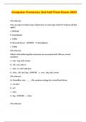 Computer Forensics Packaged Exams 2023