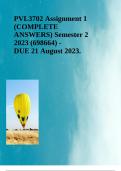 PVL3702 Assignment 1 (COMPLETE ANSWERS) Semester 2 2023 (698664) - DUE 21 August 2023.