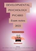 PYC4805 Exam Notes - Super Summary 2023