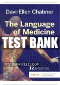THE LANGUAGE OF MEDICINE 12TH EDITION TEST BANK BY CHABNER.