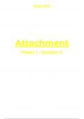 Detailed essay plans covering all topics in Attachment (AQA A-Level Psychology)