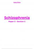 Detailed essay plans covering all topics in Schizophrenia (AQA A-Level Psychology)