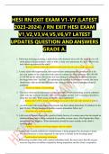 HESI RN EXIT EXAM V1-V7 &lpar;LATEST  2023-2024&rpar; &sol; RN EXIT HESI EXAM  V1&comma;V2&comma;V3&comma;V4&comma;V5&comma;V6&comma;V7 LATEST  UPDATES QUESTION ANDANSWERS GRADE A&period; 1&period; Following discharge teaching&comma; a male client with duodenal ulcer tells the nurse the he will drink plenty of dairy product