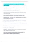 WGU C182 Introduction to IT Study Bundle Package Deal With Questions and Answers &lpar;2022&sol;2023&rpar; &lpar;Verified Bundle&rpar;