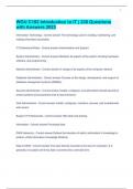 WGU C182 Introduction to IT Study Bundle Package Deal With Questions and Answers &lpar;2022&sol;2023&rpar; &lpar;Verified Bundle&rpar;
