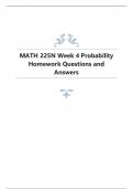 MATH 225N Week 4 Probability Homework Questions and Answers.
