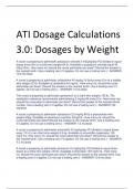 ATI Dosage Calculations  3.0: Dosages by Weight