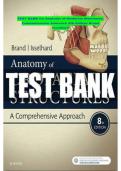 TEST BANK for Anatomy of Orofacial Structures-Comprehensive Approach 8th Edition Brand Isselhard