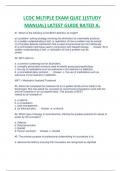 LCDC MULTIPLE EXAM QUIZ 1&lpar;STUDY MANUAL&rpar; LATEST GUIDE RATED A&period;