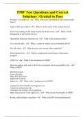 FMF Test Questions and Correct Solutions | Graded to Pass