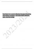 Test Bank for Lewis-s Medical-Surgical Nursing, 12th Edition Chapter 1-69 2023-2024 UPDATE 100- RATED EXAM.pdf