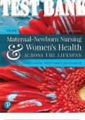 TEST BANK for Olds' Maternal-Newborn Nursing & Women's Health Across the Lifespan 11th Edition Davidson Michele, London Marcia & Ladewig Patricia. ISBN 9780135206973. (Chapters 1-36 in 626 Pages)