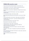 FINRA SIE practice exam Question and answers rated A&plus; 2023