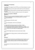 Assignment questions answers which can be exam question in future exams.
