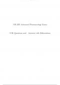 NR 293 Advanced Pharmacology Exam