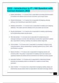 D322 - Introduction to IT &vert; 160 Question with Correct Answers 2023