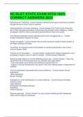 NC BLET STATE EXAM WITH 100&percnt; CORRECT ANSWERS 2023&period;