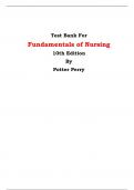 Test Bank For Fundamentals of Nursing  10th Edition By Potter Perry | Chapter 1 – 50, Latest Edition|