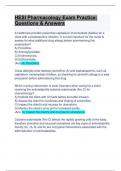 HESI Pharmacology Practice Exam TEST BANK 400&plus; PAGE WITH QUESTIONS AND VERIFIED ANSWERS