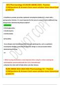 HESI Pharmacology V2 (NURS 4003B) 2023 - Practice (120)Questions & Answers best exam solution