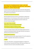 HESI PRACTICE PHARMACOLOGY EXAM 3 &lpar;NR 509&rpar; QUESTIONS AND ANSWERS